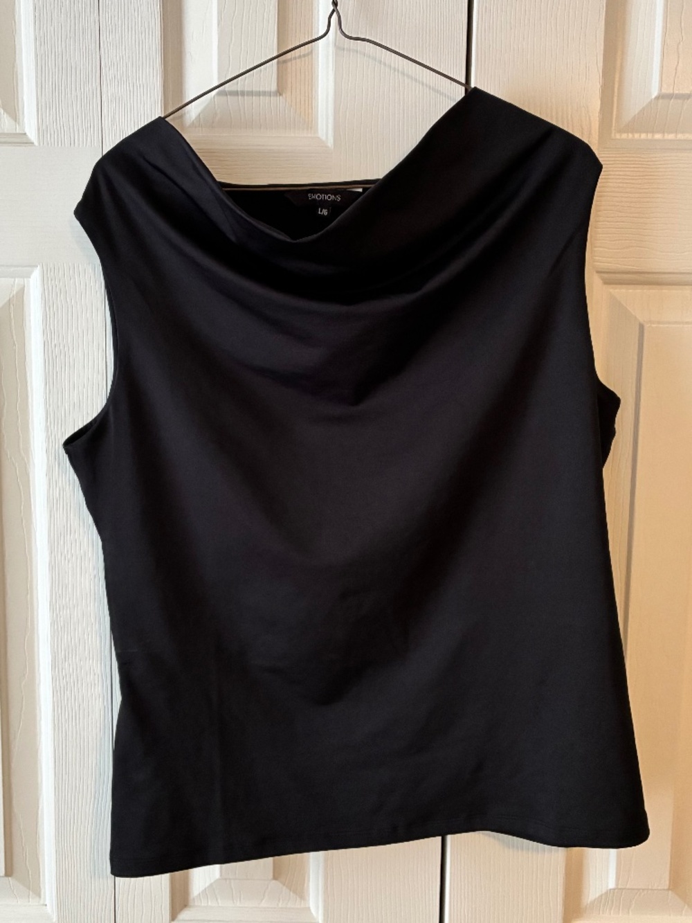 Emotions Black Loose Neckline Top